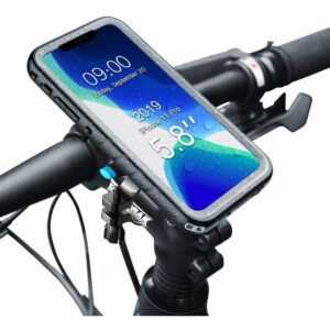 Wasserdichte Motorrad-Handyhalterung, 360-Grad-Drehung, stoßfeste Fahrrad-Handyhalterung mit empfindlichem Touchscreen, Smartphone-Halterung,