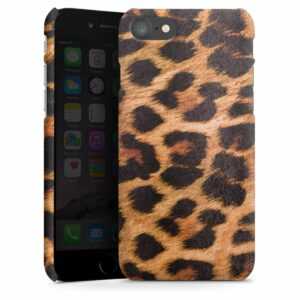 iPhone 7 Handy Premium Case Smartphone Handyhülle Hülle matt Animal Print Leopard Fur Premium Case