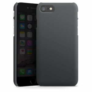 iPhone 7 Handy Premium Case Smartphone Handyhülle Hülle matt Colour Black Unicoloured Premium Case