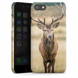 iPhone 7 Handy Premium Case Smartphone Handyhülle Hülle matt Deer Forrest Meadow Premium Case