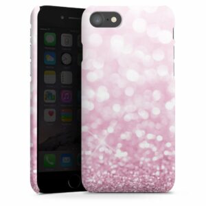 iPhone 7 Handy Premium Case Smartphone Handyhülle Hülle matt Glitzer Pink Shine Premium Case