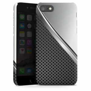 iPhone 7 Handy Premium Case Smartphone Handyhülle Hülle matt Steel Muster Carbon Premium Case