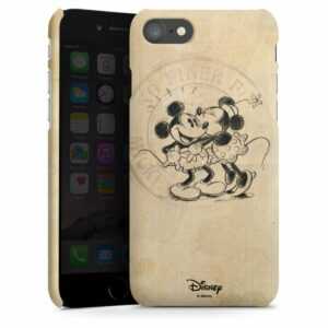 iPhone 7 Handy Premium Case Smartphone Handyhülle Hülle matt Vintage Minnie Mouse Mickey Mouse Premium Case