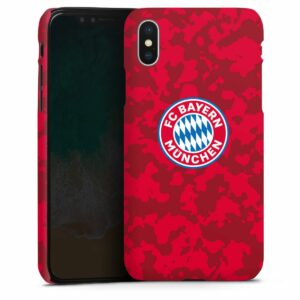 iPhone X Handy Premium Case Smartphone Handyhülle Hülle matt Camouflage Fc Bayern München Fcb Premium Case