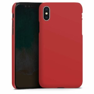iPhone X Handy Premium Case Smartphone Handyhülle Hülle matt Colour Red Unicoloured Premium Case