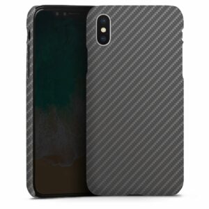 iPhone X Handy Premium Case Smartphone Handyhülle Hülle matt Muster Carbon Metallic Look Premium Case