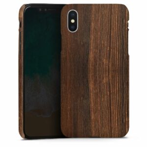 iPhone X Handy Premium Case Smartphone Handyhülle Hülle matt Nut Tree Wood Wooden Look Premium Case