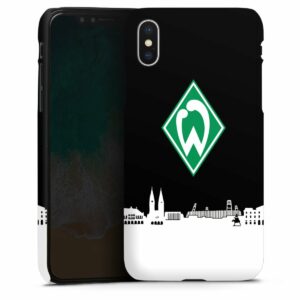 iPhone X Handy Premium Case Smartphone Handyhülle Hülle matt Sv Werder Bremen Skyline Official Licensed Product Premium Case