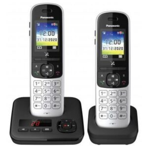 Panasonic KX-TGH722G schnurloses DECT Festnetztelefon AB, 2x Mobilteil si/schw