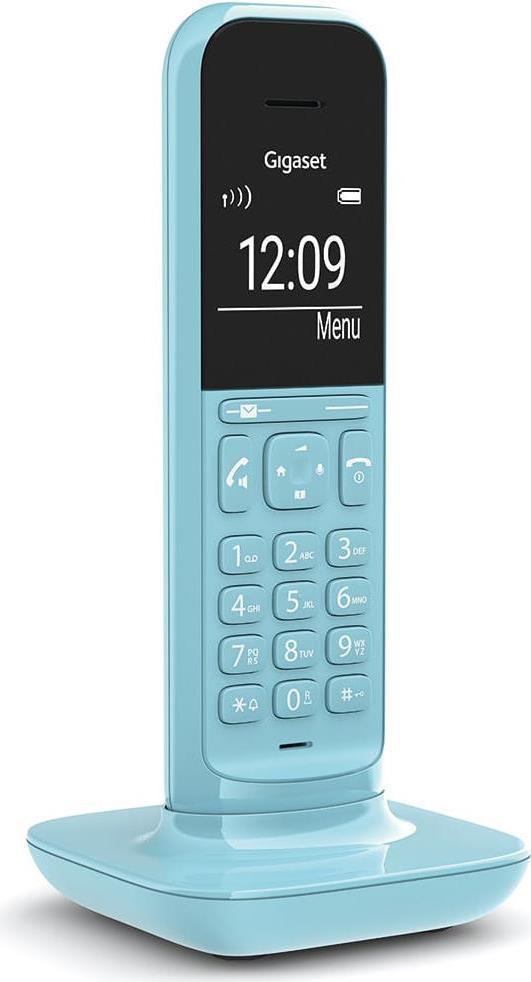 Gigaset CL390 – Schnurlostelefon mit Rufnummernanzeige – ECO DECTGAP – purist blue (S30852-H2902-B104)