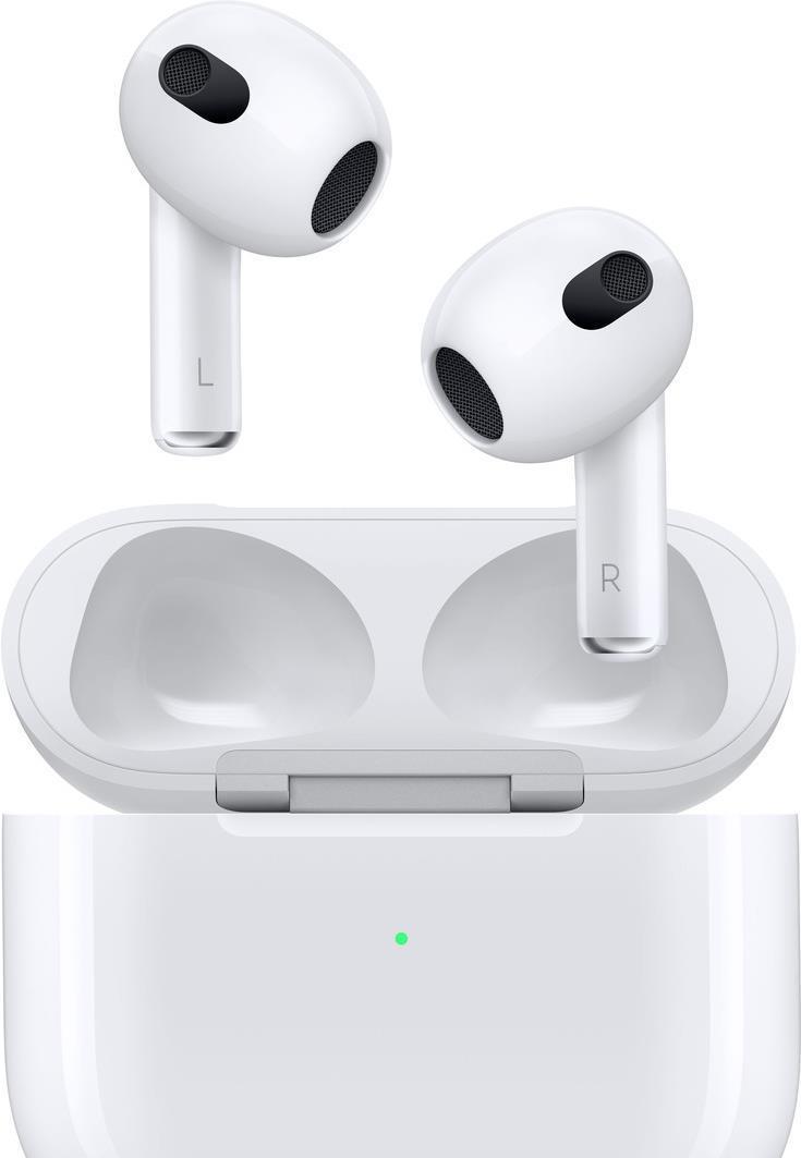 Apple AirPods – 3. Generation – True Wireless-Kopfhörer mit Mikrofon – Ohrstöpsel – Bluetooth – für iPad/iPhone/iPod/TV/Watch (MME73ZM/A)