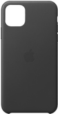 Apple - Case für Mobiltelefon - Leder, bearbeitetes Aluminium - Schwarz - für iPhone 11 Pro Max
