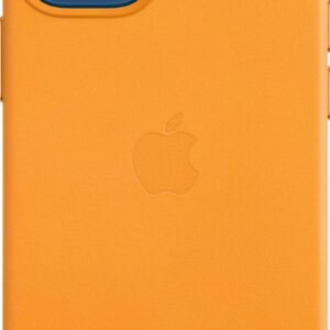 Apple Case with MagSafe - Case für Mobiltelefon - Leder - California Poppy - für iPhone 12 mini (MHK63ZM/A)