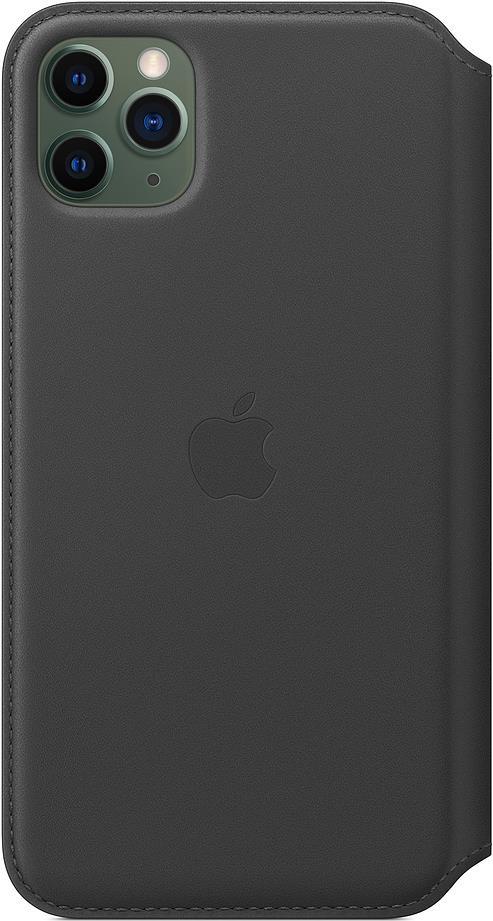 Apple Folio - Flip-Hülle für Mobiltelefon - Leder - Schwarz - für iPhone 11 Pro Max