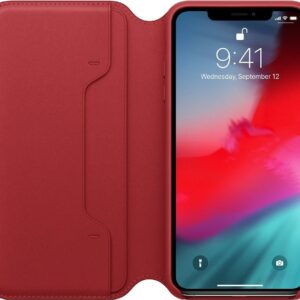 Apple Folio (PRODUCT) RED - Flip-Hülle für Mobiltelefon - Leder - Rot - für iPhone XS Max