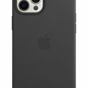 Apple Leder Case mit MagSafe für Apple iPhone 12 Pro Max, schwarz