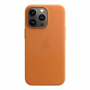 Apple Leder Case mit MagSafe für Apple iPhone 13 Pro, goldbraun