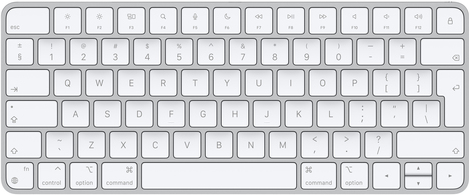 Apple Magic Keyboard – Tastatur – Bluetooth – QWERTY – Internationales Englisch – für 10.2 iPad, 10.5 iPad Air, 10.9 iPad Air, iPad mini 5, iPhone 11, 12, SE, XR