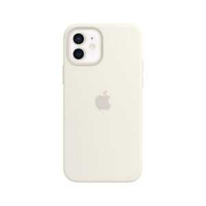 Apple Original iPhone 12/12 Pro Silikon Case mit MagSafe Weiß