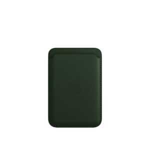Apple Original iPhone Leder Wallet mit MagSafe Schwarzgrün