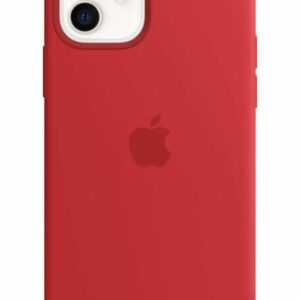 Apple Silikon Case mit MagSafe für Apple iPhone 12 / 12 Pro, rot