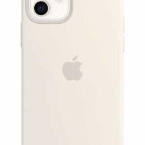 Apple Silikon Case mit MagSafe für Apple iPhone 12 / 12 Pro, weiß