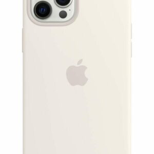 Apple Silikon Case mit MagSafe für Apple iPhone 12 Pro Max, weiß