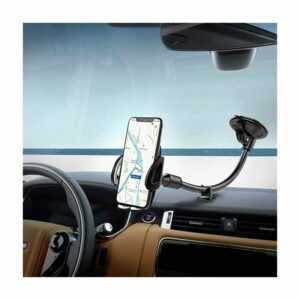 Autotelefonhalter Saugnapf Tragbare Autohalterung für Windschutzscheibe mit 360 ° Drehung für Smartphone, GPS-Geräte