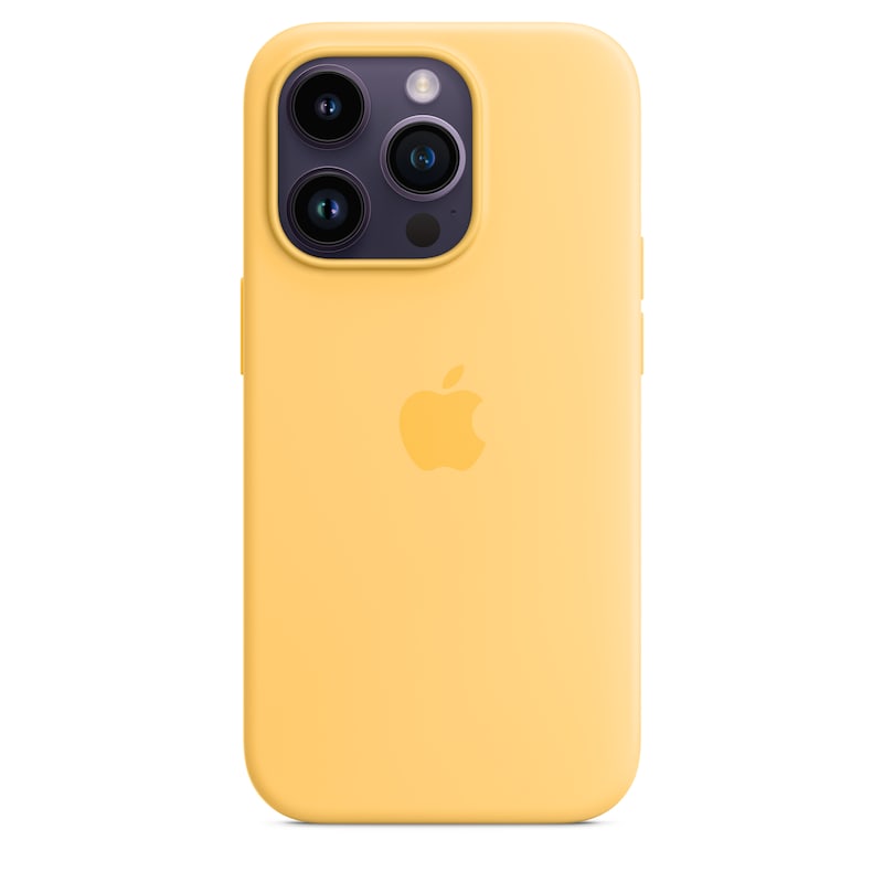 Apple Original iPhone 14 Pro Silikon Case mit MagSafe Sonnenlicht