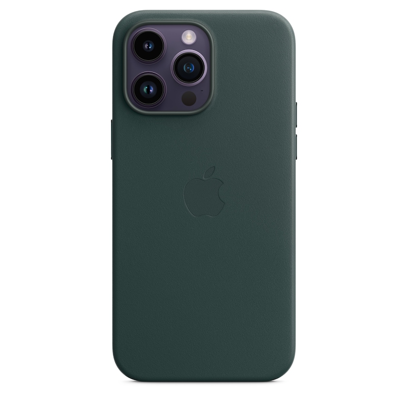 Apple Original iPhone 14 Pro Max Leder Case mit MagSafe Waldgrün