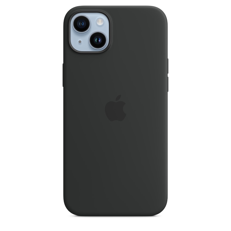 Apple Original iPhone 14 Plus Silikon Case mit MagSafe Mitternacht