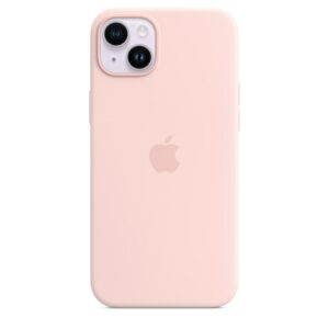 Apple Original iPhone 14 Plus Silikon Case mit MagSafe Kalkrosa