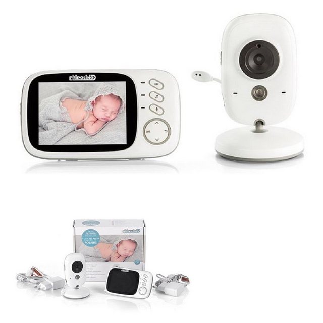Chipolino Video-Babyphone Babyphone Polaris Kamera 3,2″, TFT LCD Farbdisplay Temperaturanzeige