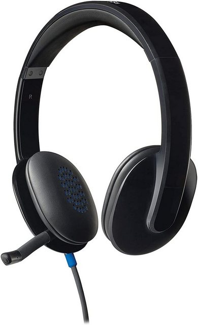 Logitech H540 Kopfhörer Mikrofon, Verstellbares Mikrofon Equalizer Headset