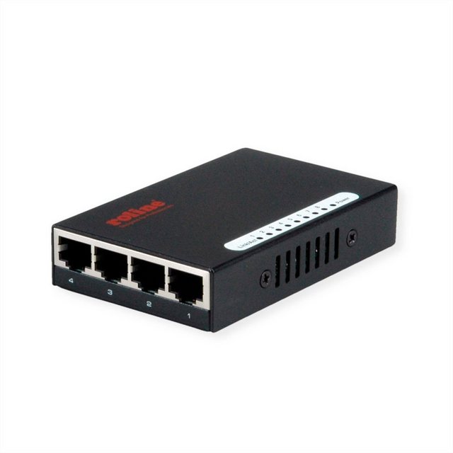 ROLINE Gigabit Ethernet Switch, Pocket Netzwerk-Switch (8 Ports)