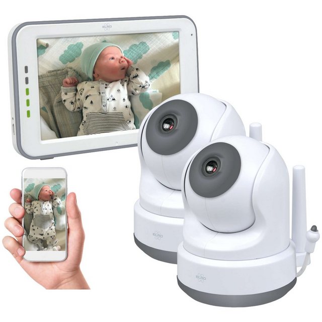 Elro Video-Babyphone BC3000-2, Royaler HD XL Monitor, App, VOX und Gegensprechfunktion
