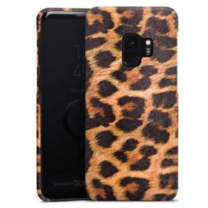 Galaxy S9 Handy Premium Case Smartphone Handyhülle Hülle matt Animal Print Leopard Fur Premium Case