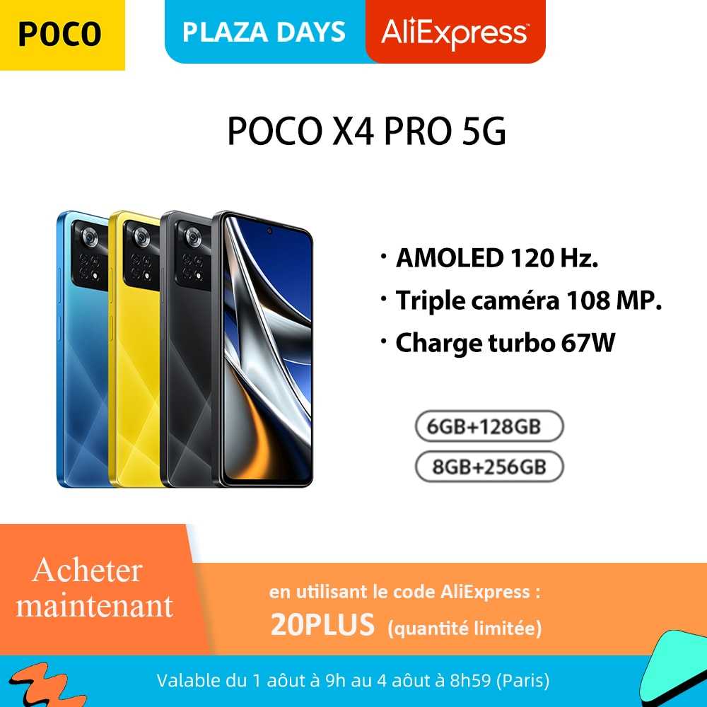 [Officiel] POCO X4 Pro 5G Smartphone – 120Hz AMOLED | 108MP Triple Kamera | 67W turbo Lade