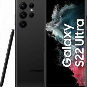 Samsung Galaxy S22 Ultra - 5G Smartphone - Dual-SIM - RAM 12 GB / 256 GB - OLED-Display - 6.8 - 3088 x 1440 Pixel (120 Hz) - 4x x Rückkamera 108 MP, 12 MP, 10 MP, 10 MP - front camera 40 MP - Phantomschwarz - Sonderposten