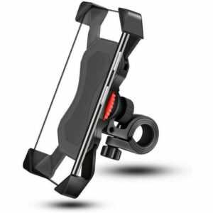 Smartphone Halterung, (Fahrrad Handyhalterung, Motorradlenker mit 360° Drehung für 3,5-6,5 Zoll Smartphone)
