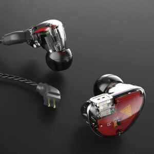 VK5 Kopfhörer 4-Einheiten-Moving-Ring Heavy Bass In-Ear-Headset mit 3,5-mm-Buchse Kopfhörer-Ohrhörer für MP3-Smartphones - QKZ