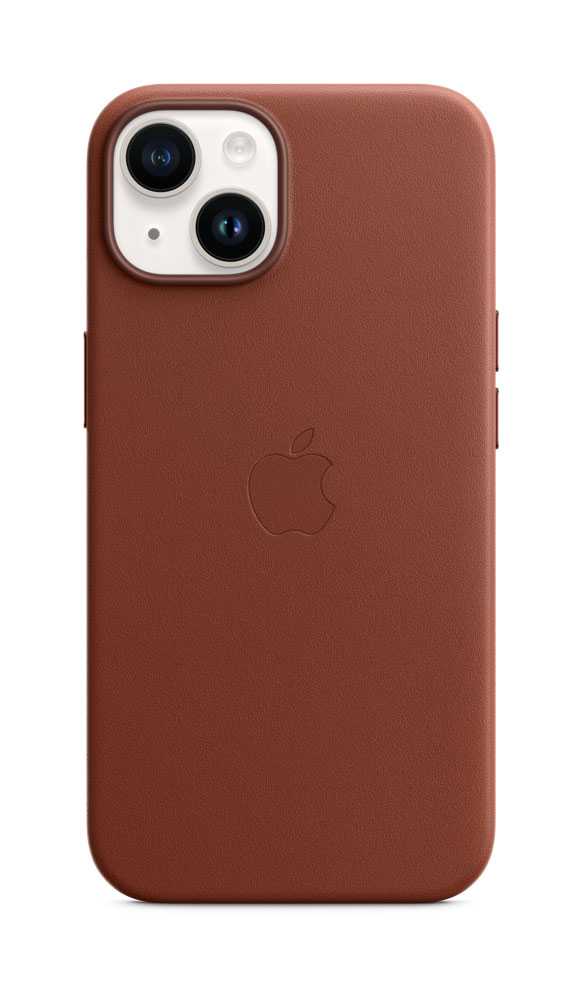 APPLE iPhone 14 Leather Case with MagSafe – Umber (MPP73ZM/A)