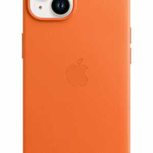 Apple - Case für Mobiltelefon - mit MagSafe - Leder - orange - für iPhone 14 (MPP83ZM/A)