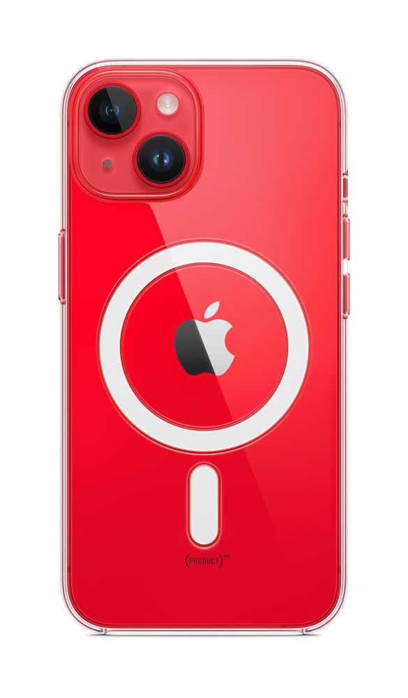Apple – Case für Mobiltelefon – mit MagSafe – Polycarbonat – klar – für iPhone 14 (MPU13ZM/A)