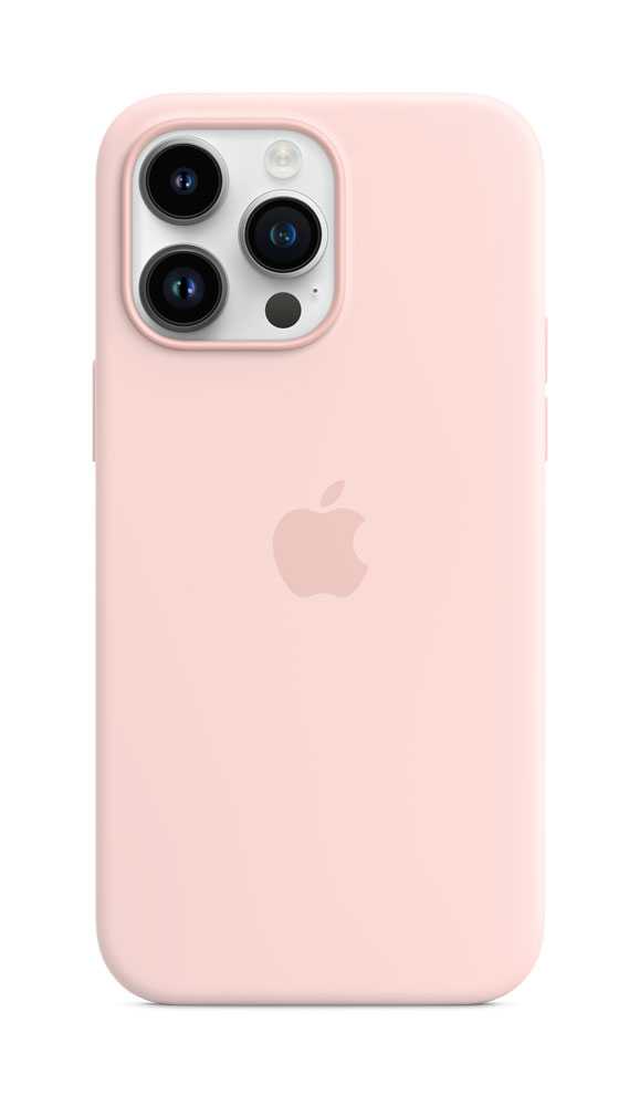 Apple - Case für Mobiltelefon - mit MagSafe - Silikon - Chalk Pink - für iPhone 14 Pro Max (MPTT3ZM/A)