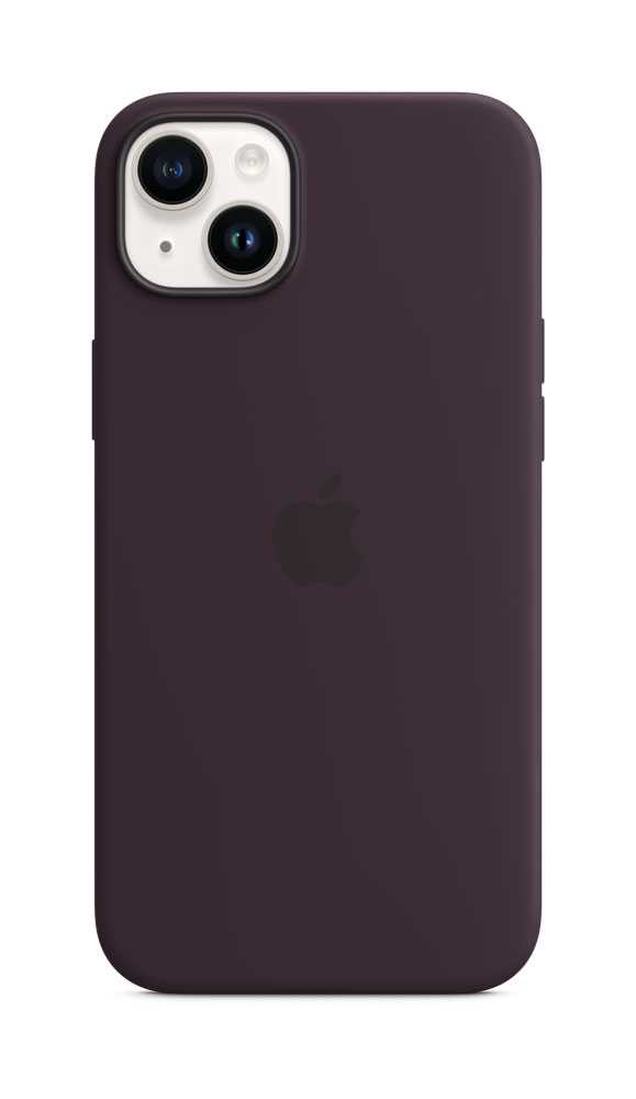 Apple - Case für Mobiltelefon - mit MagSafe - Silikon - Elderberry - für iPhone 14 Plus (MPT93ZM/A)