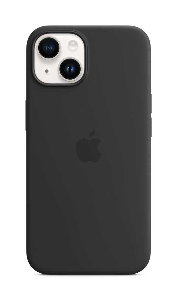 Apple – Case für Mobiltelefon – mit MagSafe – Silikon – Midnight – für iPhone 14 (MPRU3ZM/A)