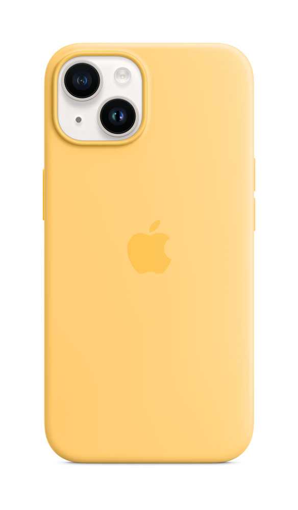 Apple – Case für Mobiltelefon – mit MagSafe – Silikon – sunglow – für iPhone 14 Pro Max (MPT23ZM/A)