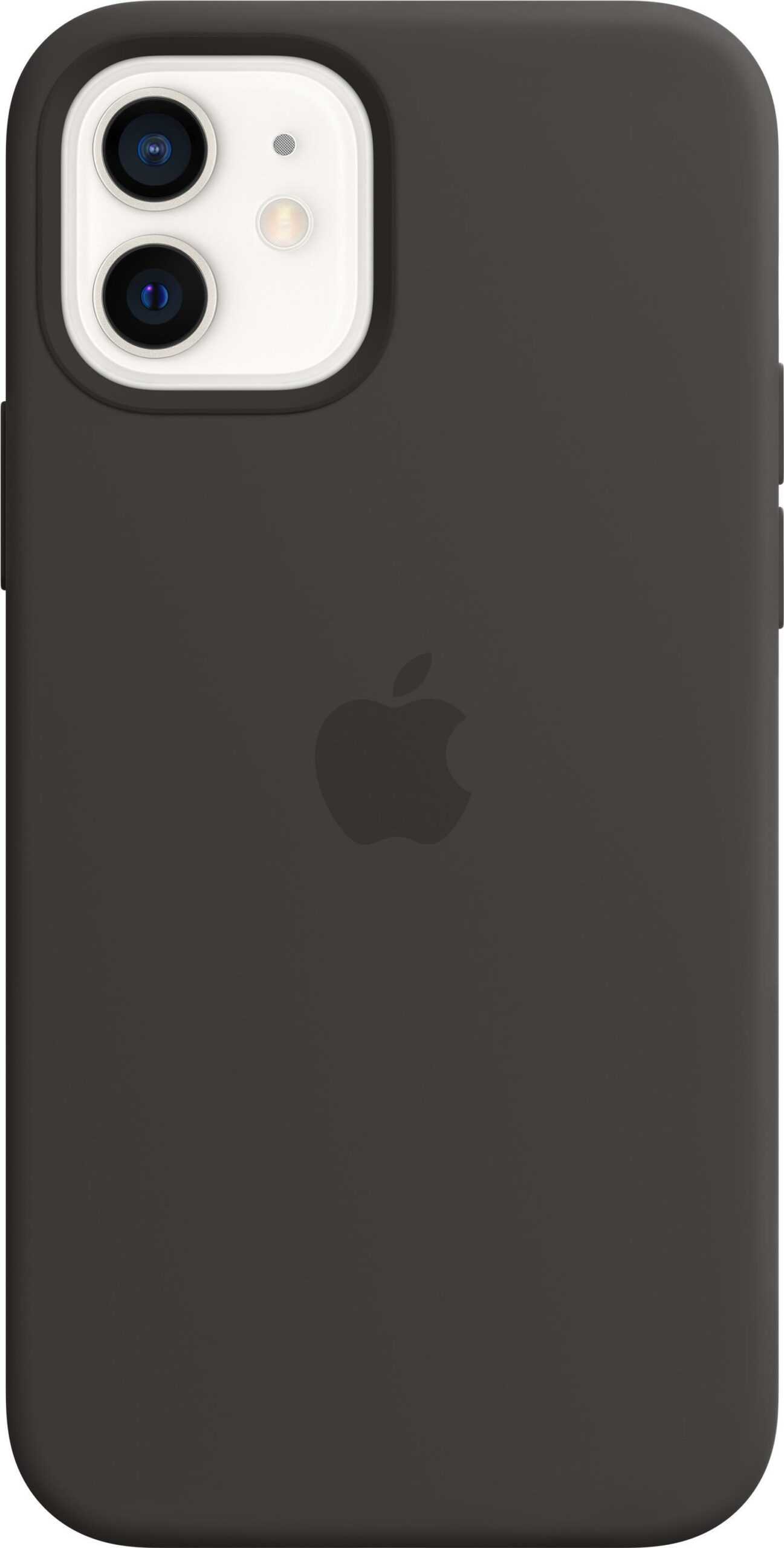 Apple Case with MagSafe - Case für Mobiltelefon - Silikon - Schwarz - für iPhone 12, 12 Pro (MHL73ZM/A)