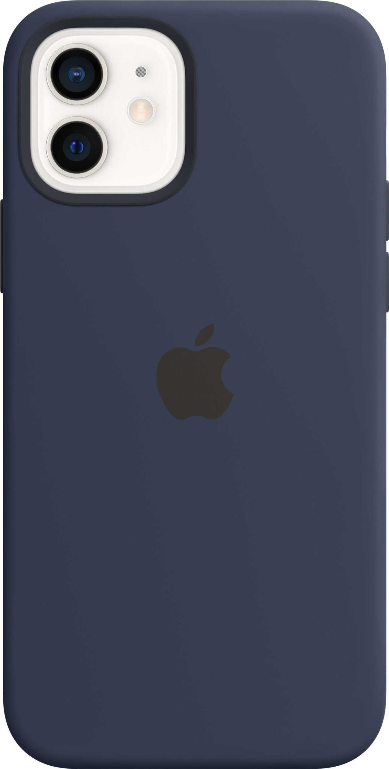 Apple Case with MagSafe – Case für Mobiltelefon – Silikon – tief marineblau – für iPhone 12, 12 Pro (MHL43ZM/A)